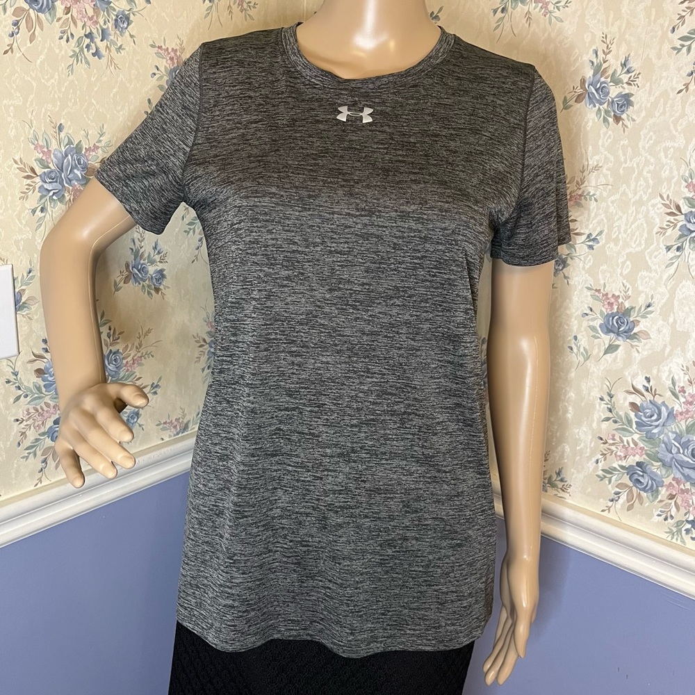 Ladies' Under Armour® Heatgear Shirt - Grey, Size Small